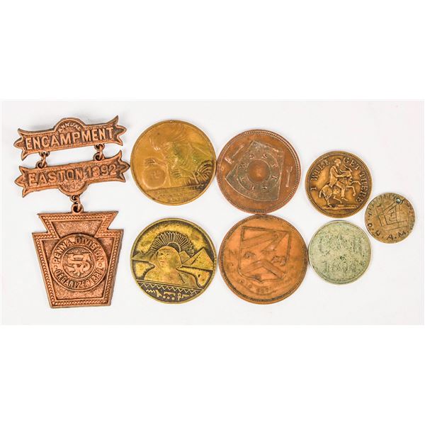 Fraternal Medals & Badge (8) [205868]