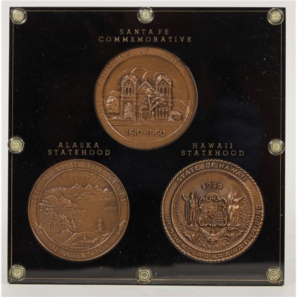 Triple Medal Set, Mounted Display [205327]