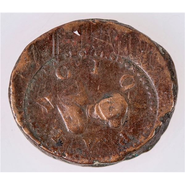 Unusual Polish-German Bronze Medallion, "Ciopala" [206473]