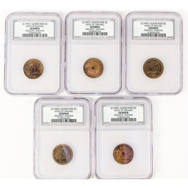Hotel St. Michael Tokens (5) [207202]