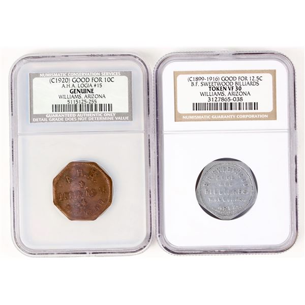 B. F. Sweetwood Billiards/A.H.A. Tokens [207199]