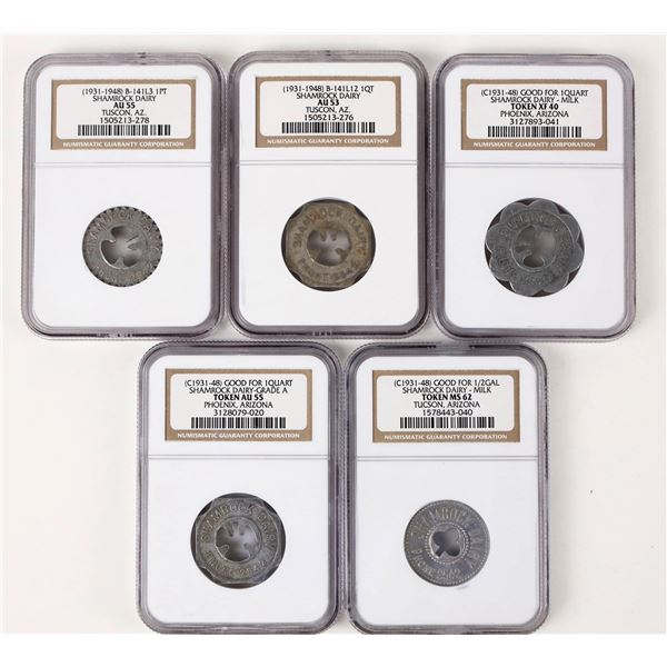 Shamrock Dairy Token Group (5) [207193]