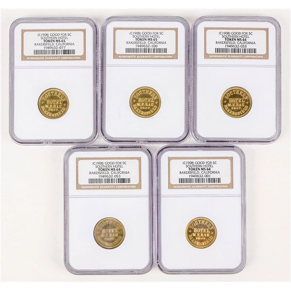 Southern Hotel High Grade Tokens (5) [207212]