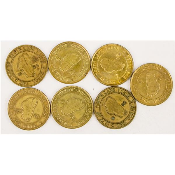 City of South Lake Tahoe Bus Tokens (7) [207137]