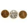 Image 1 : Los Angeles Transportation Tokens, 3 pcs [190717]