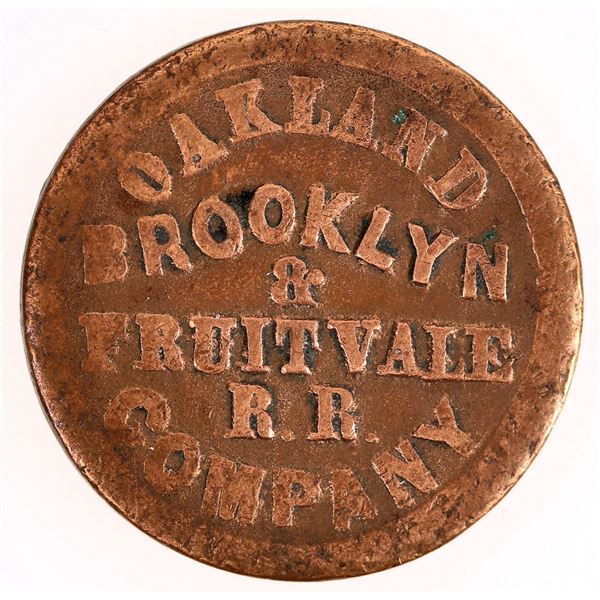 Brooklyn & Fruitvale Railroad Token [205726]