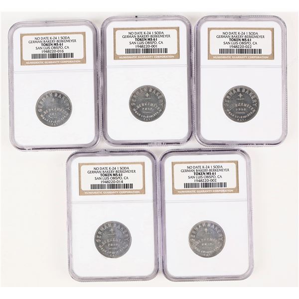 German Bakery High Grade Tokens (5) [207210]