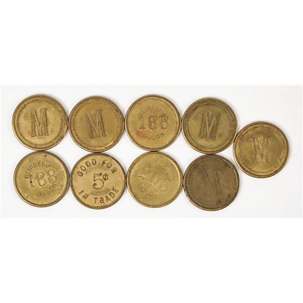 Carbon Club Slippery Gulch Tokens (9) [205580]