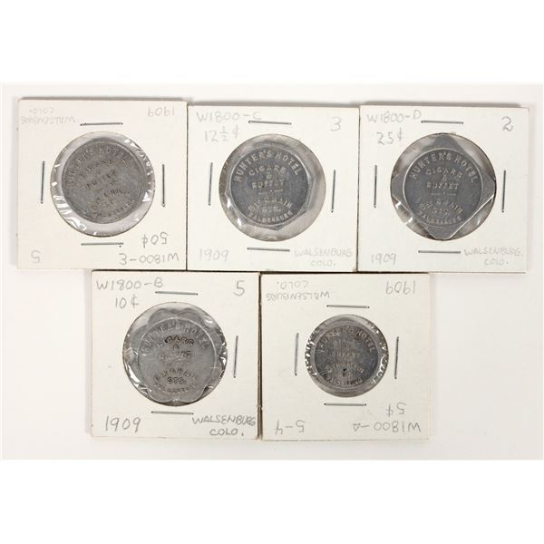 Hunter's Hotel Tokens (5) [204090]