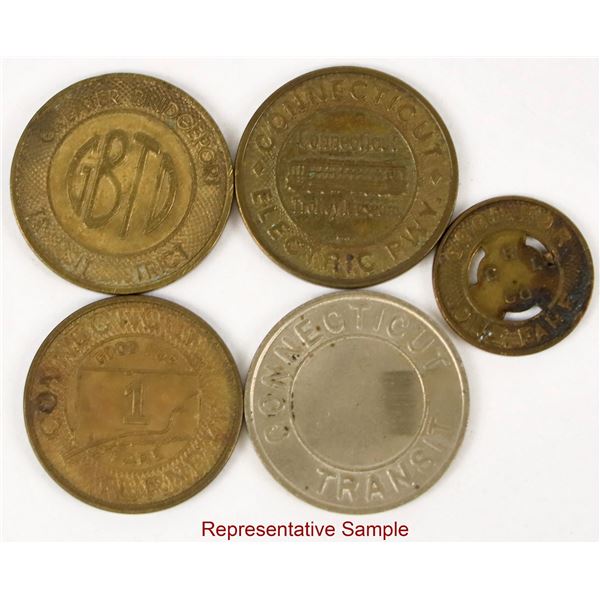 Connecticut Transportation Tokens (300+) [207118]