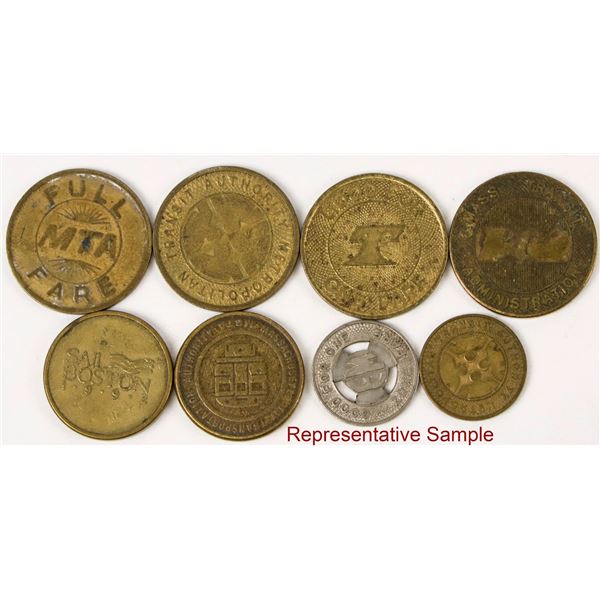 Massachusetts Transportation Tokens (500+) [207116]