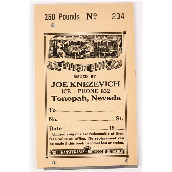 Joe Knezevich Tonopah, Nevada Scrip Booklet [198015]