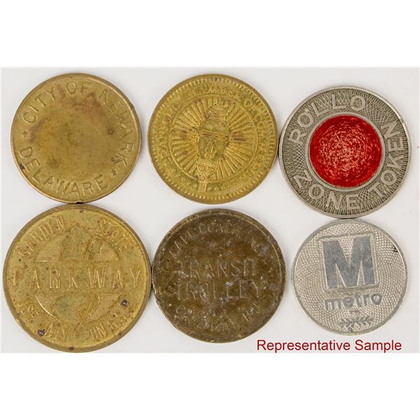 New Jersey Transportation Tokens (30) [207139]