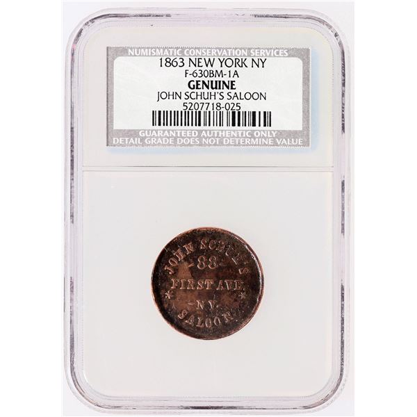 John Schuh's Saloon Token [207206]