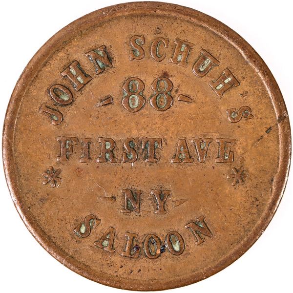 John Schuh's Saloon Token [205872]