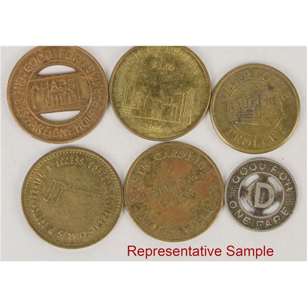 North Carolina Transportation Tokens (80+) [207134]