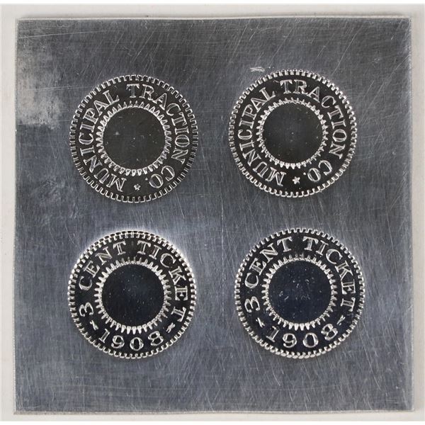 Municipal Traction Co. Fare Token Planchet [206934]