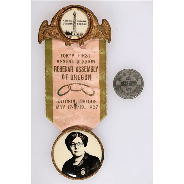 Oregon Token & Rebekah Assembly Badge [204229]