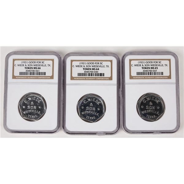 C. Wiede & Son Tokens (3) [207218]