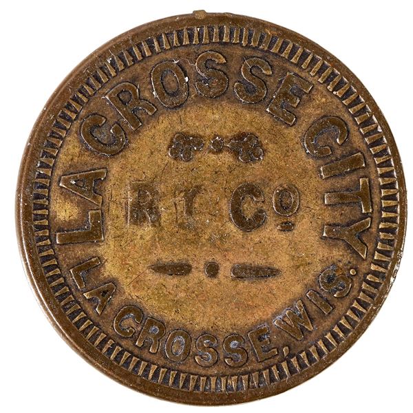 La Crosse City Railway Co. Pictorial Token [205730]