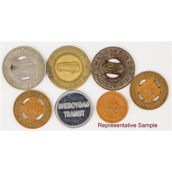 Wisconsin Transportation Tokens (120+) [207049]