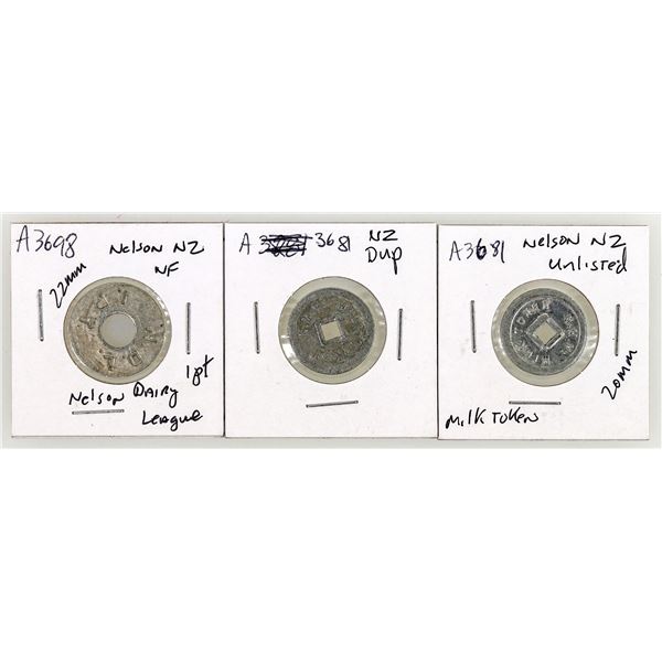 Nelson Dairy League Tokens (3) [200100]