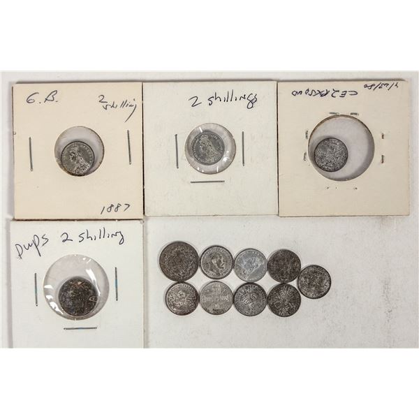 Gaming Counters - Lauer - 2 Shillings,  13pcs [201573]