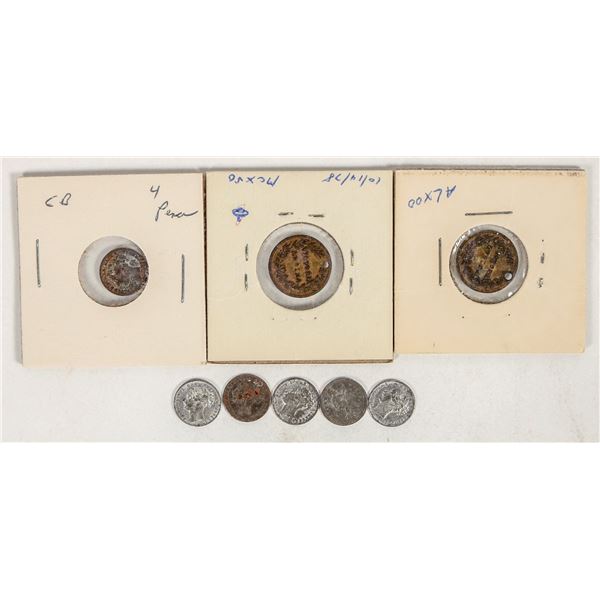 Gaming Counters - Lauer - 4 Pence, 8pcs [201583]