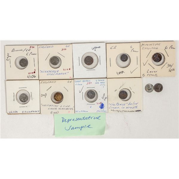 Gaming Counters - Lauer - 6 Pence, 15pcs [201585]