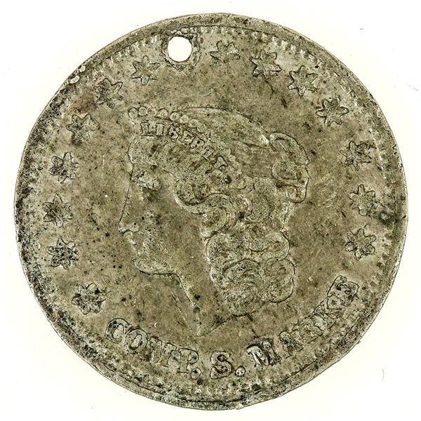 Gaming Counter, RARE White Metal, 1pc [190702]