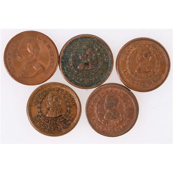 Civil War "Little Mack" Cents (5) [205779]