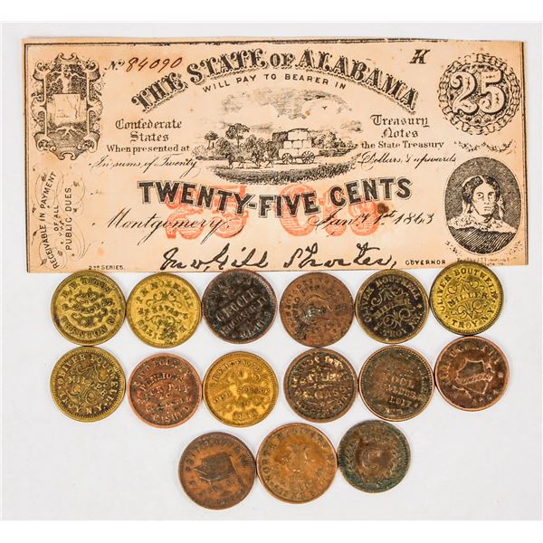 Civil War Token Collection (15) [205776]