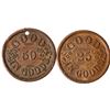 Image 2 : Harvey Lewis Sutler Tokens (2) [205938]