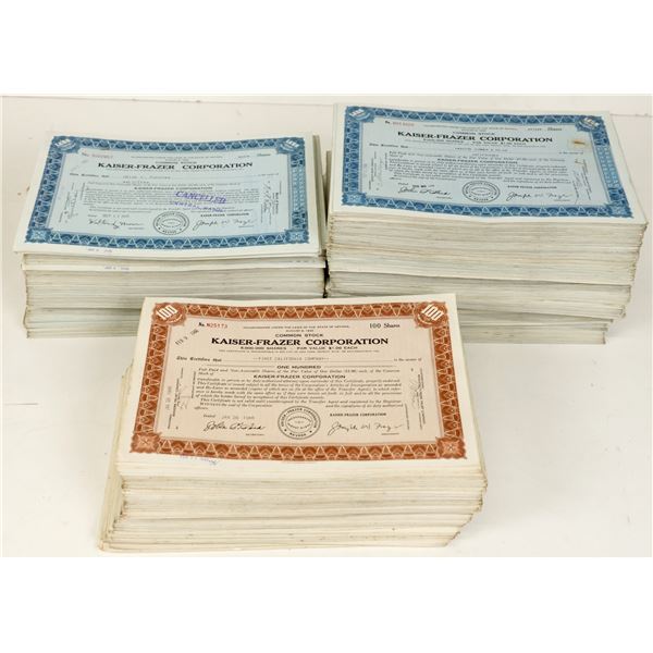 Kaiser-Frazer Corporation Stock Certificates (2000) [207453]