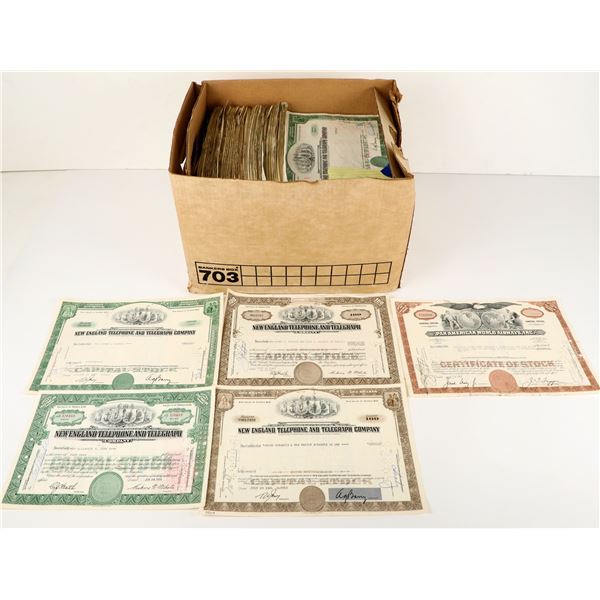 Pan Am Airways/ New England Telephone & Telegraph Stocks (1000+) [207466]