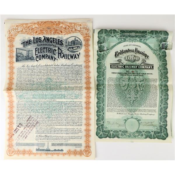 Southern California Street Rail Bonds (2) [207642]