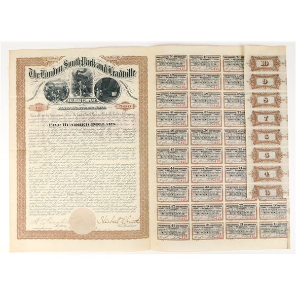 London, South Park and Leadville Railroad Company Bond 1883 [207631]