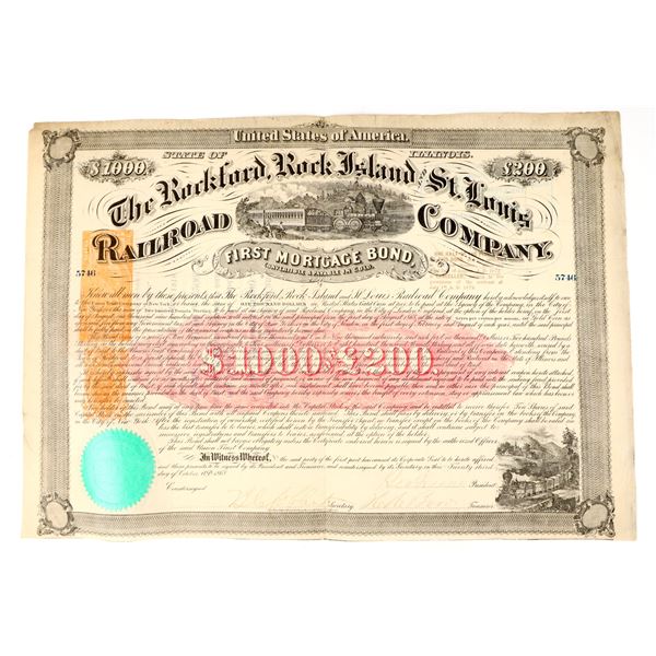 Rockford, Rock Island & St. Louis Railroad Company Gold Bond [207472]