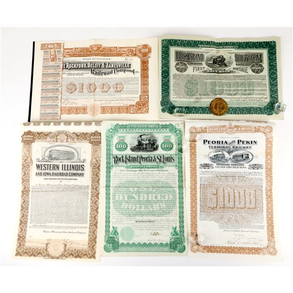 Illinois Railroad Gold Bonds (5)  [207473]