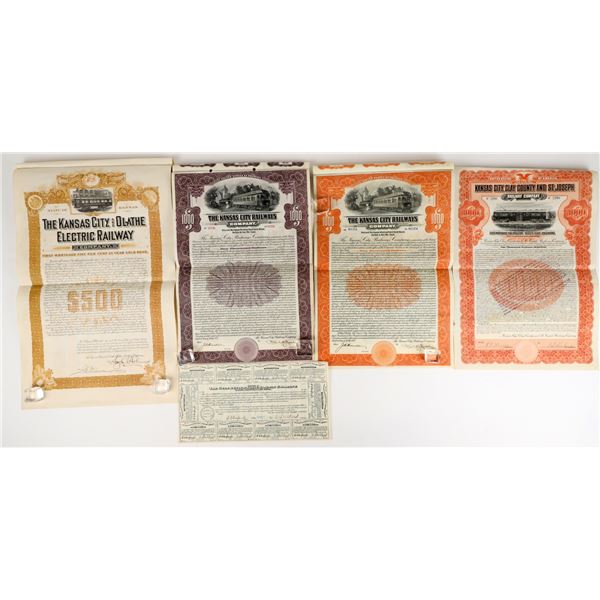 Kansas Railroad Gold Bonds (5) [207490]
