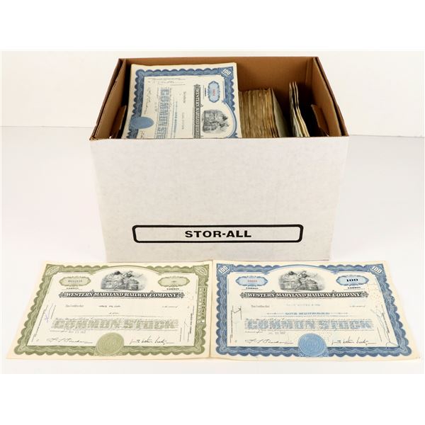 Western Maryland Railway Company Stock Certificates (1000) [207468]