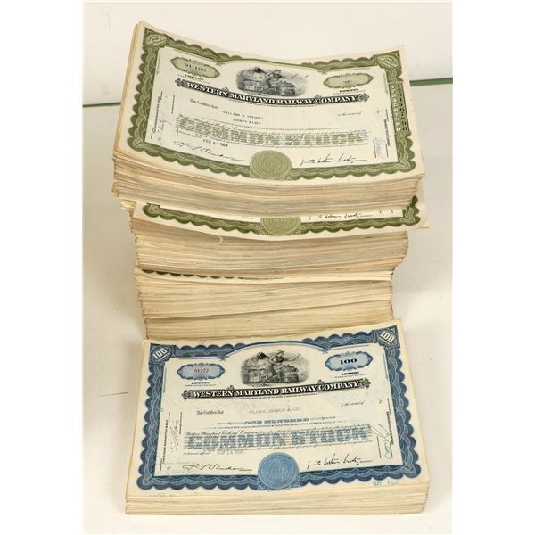 Western Maryland Railway Company Stock Certificates (2000) [207461]
