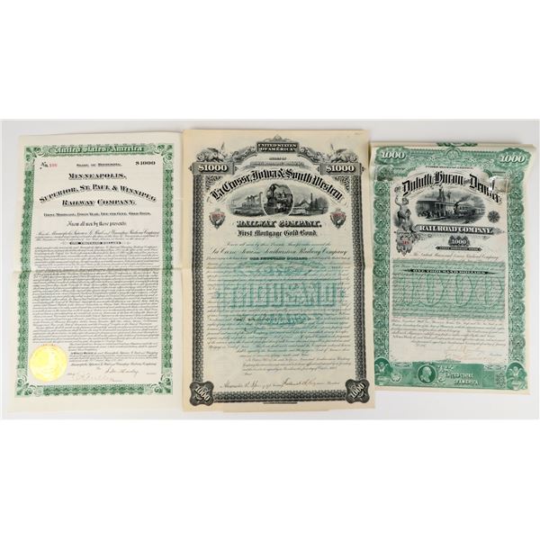Minnesota Railroad Bonds (3) [207633]