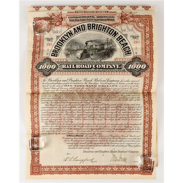 Brooklyn and Brighton Beach Railroad Company Gold Bond [207646]