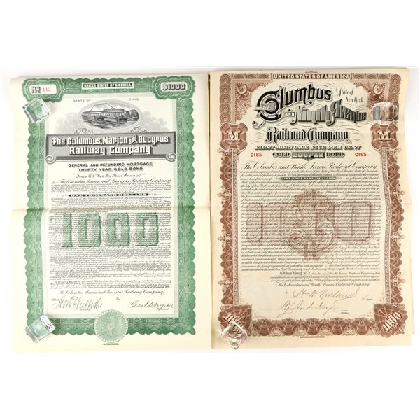 Columbus-Related Railroad Bonds (3) [207621]