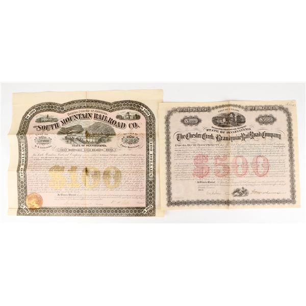 Large Size Pennsylvania Railroad Bonds (2) [207484]