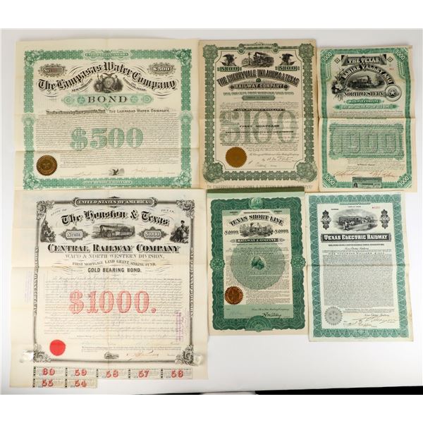 Texas Railroad Gold Bonds (6) [207500]