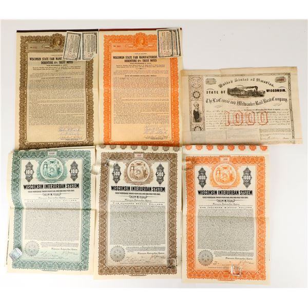 Wisconsin Railroad & State Fair Bonds (6) [207605]