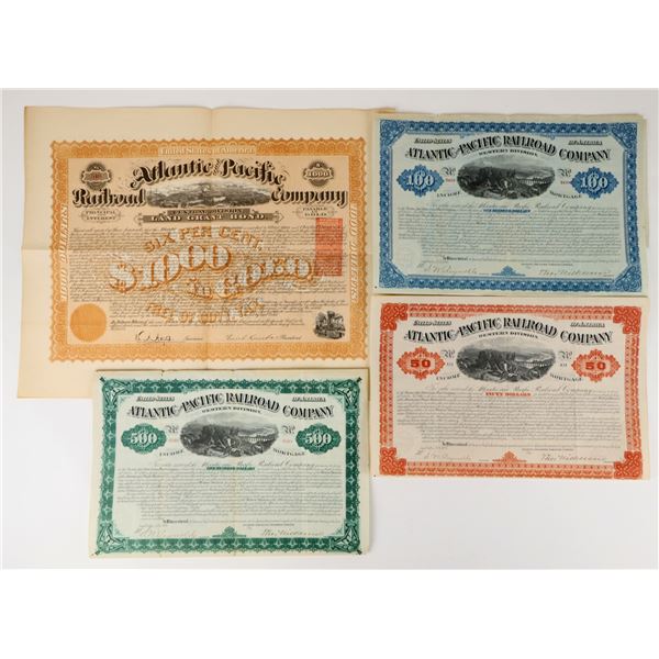 Atlantic and Pacific Railroad Company Bonds 4 Different  [207632]