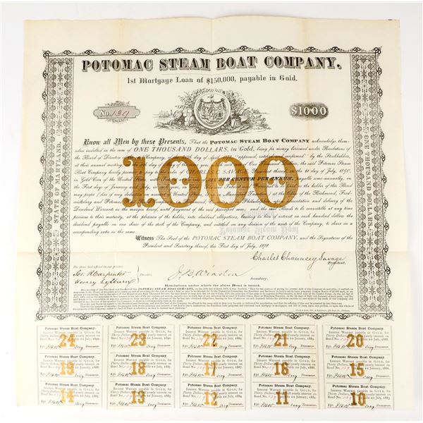 Potomac Steam Boat Company Gold Mortgage Loan [207479]